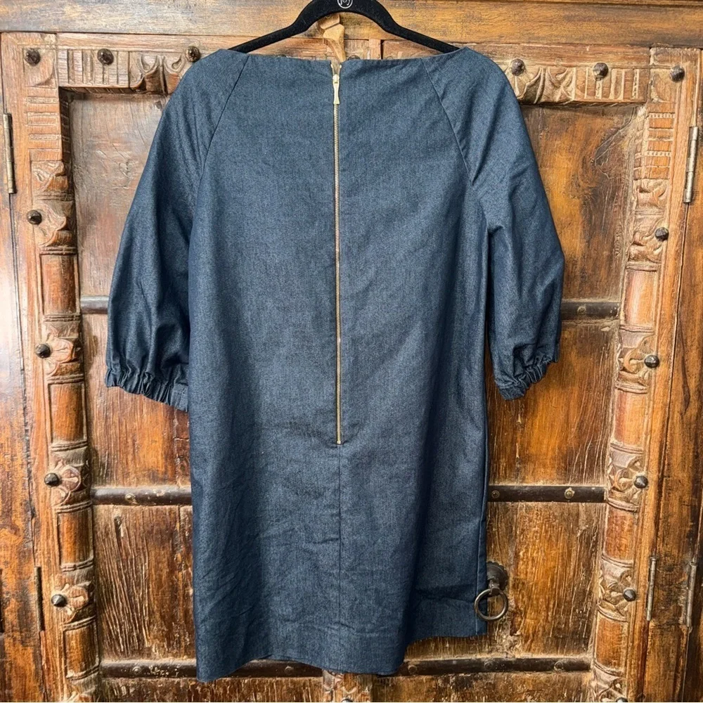 Kate Spade New York Denim Puff-Sleeve Dress – Size 6